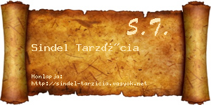 Sindel Tarzícia névjegykártya
